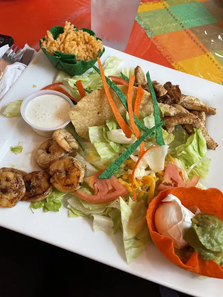 Rice Guacamole and Sour Cream